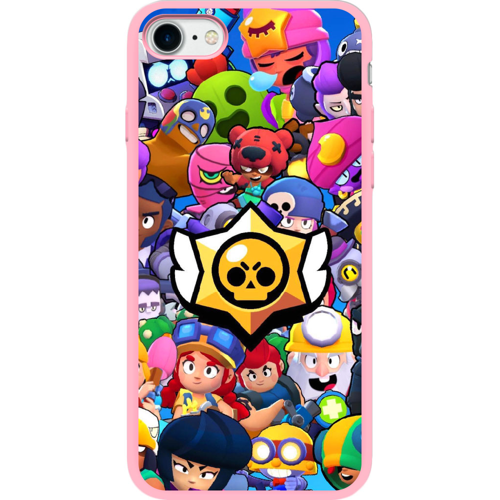 Чехол BoxFace Apple iPhone 7/8 SE  2020 Brawl Stars Розовый силикон (26205-up2389-35446)