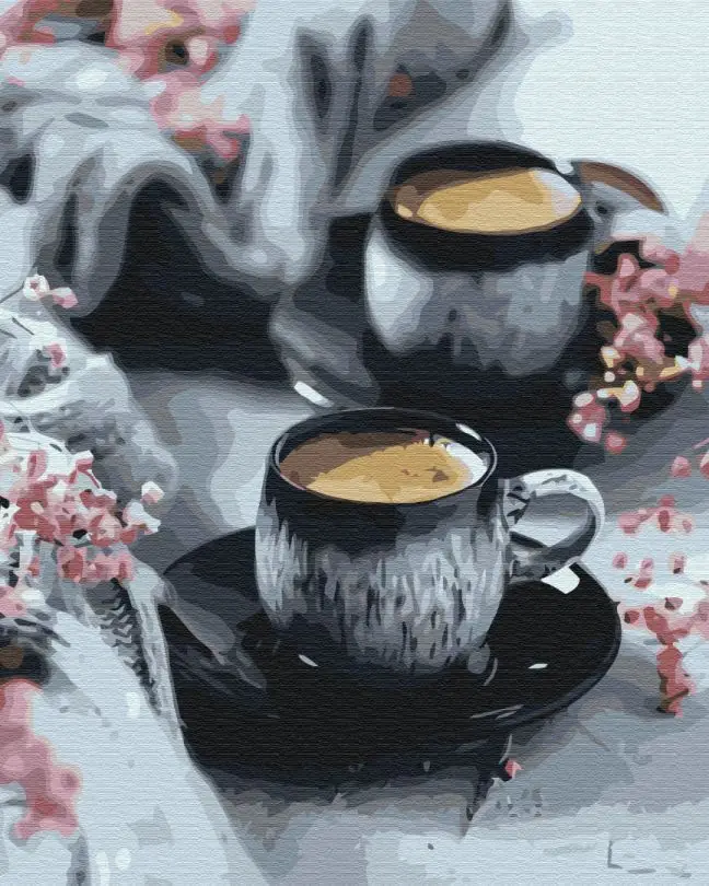 Картина по номерам Brushme Кофе в чашках 40x50 см (BSM-B52053)