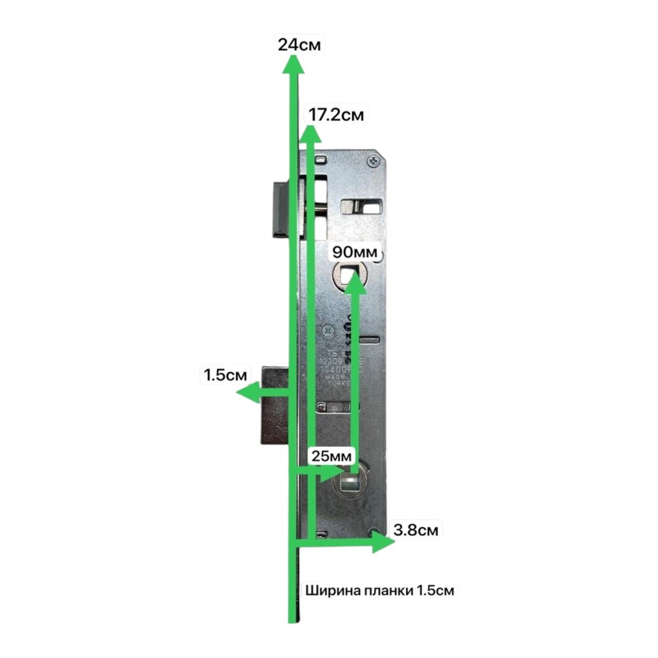 Механизм замка врезной для металлопластиковой двери Kale 269P WC 25/90 мм (24043724) - фото 3 Механизм замка врезной для металлопластиковой двери Kale 269P WC 25/90 мм (24043724) - фото 3