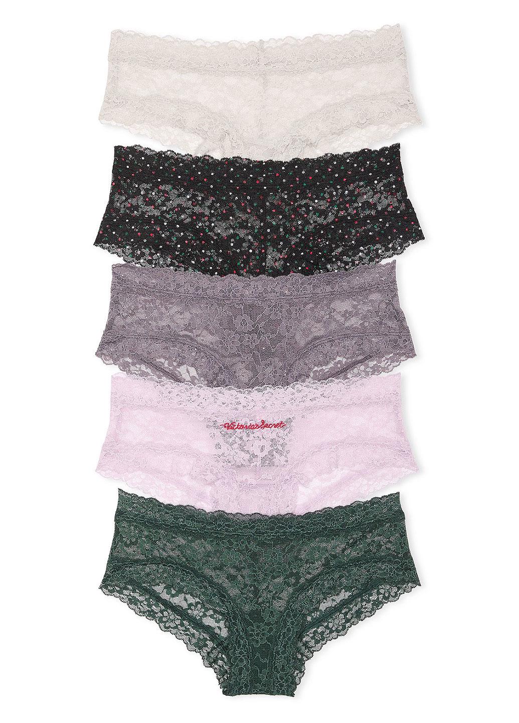 Набор трусиков Victoria's Secret XS 5 шт. Разноцветный (144000420934QD7XS)