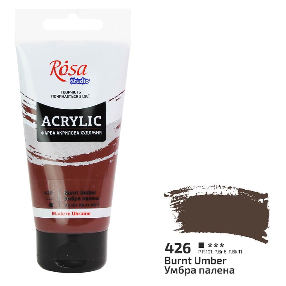 Акрилова фарба Rosa Studio 426 75 мл Умбра палена (32241426) - фото 1 Акрилова фарба Rosa Studio 426 75 мл Умбра палена (32241426) - фото 1