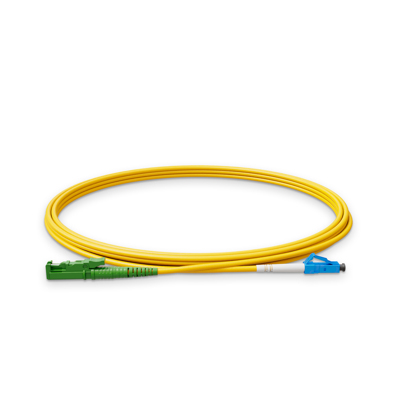Патч-корд оптический NanoConnect E2000/APC-LC/UPC LSZH Singlemode G.657.А2 SM Flex Simplex 2 мм 5 м Желтый (2394475272)