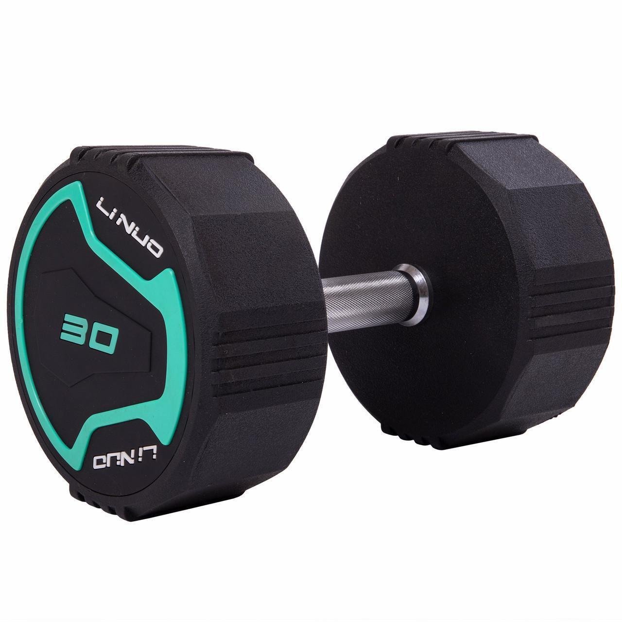 Гантель цельная LI NUO TA-3614-30 с полиуретановым покрытием 30 кг (2532854046)