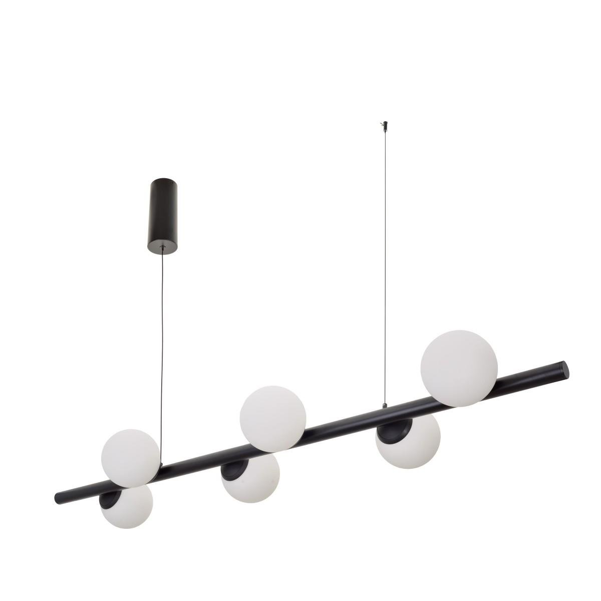 Люстра світлодіодна молекула лофт Brille BL-835S/48W WW BK