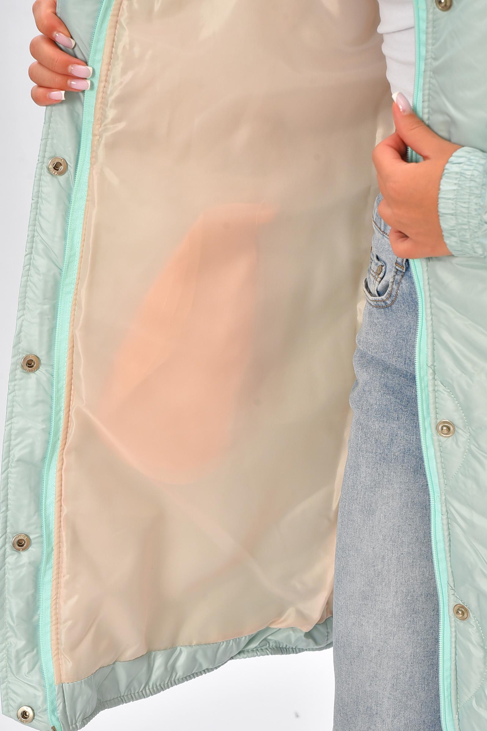 Куртка жіноча демісезонна M-L Зелений (205476) - фото 4