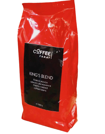 Кофе в зернах King’s Blend свежеобжаренный 1 кг (9674451)