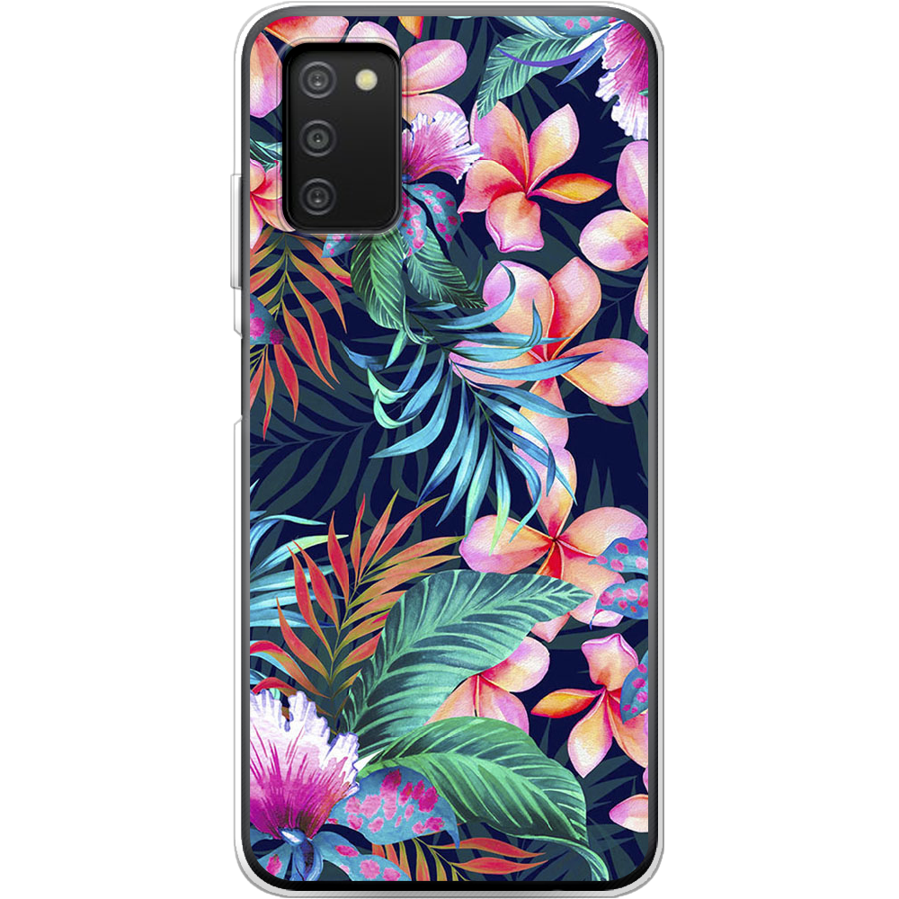 Чохол BoxFace Samsung Galaxy A03s (A037) flowers in the tropics Прозорий силікон (43255-up1971-43255)