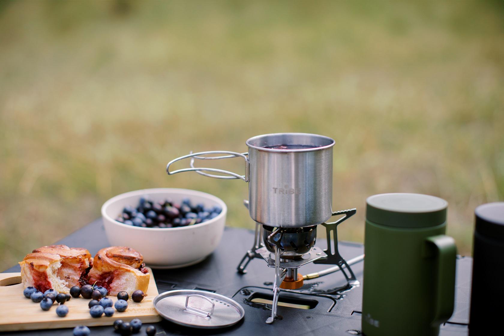 Кружка з кришкою та складними ручками Tribe Camping Cup (T-FA-0012-metal) - фото 5 Кружка з кришкою та складними ручками Tribe Camping Cup (T-FA-0012-metal) - фото 5