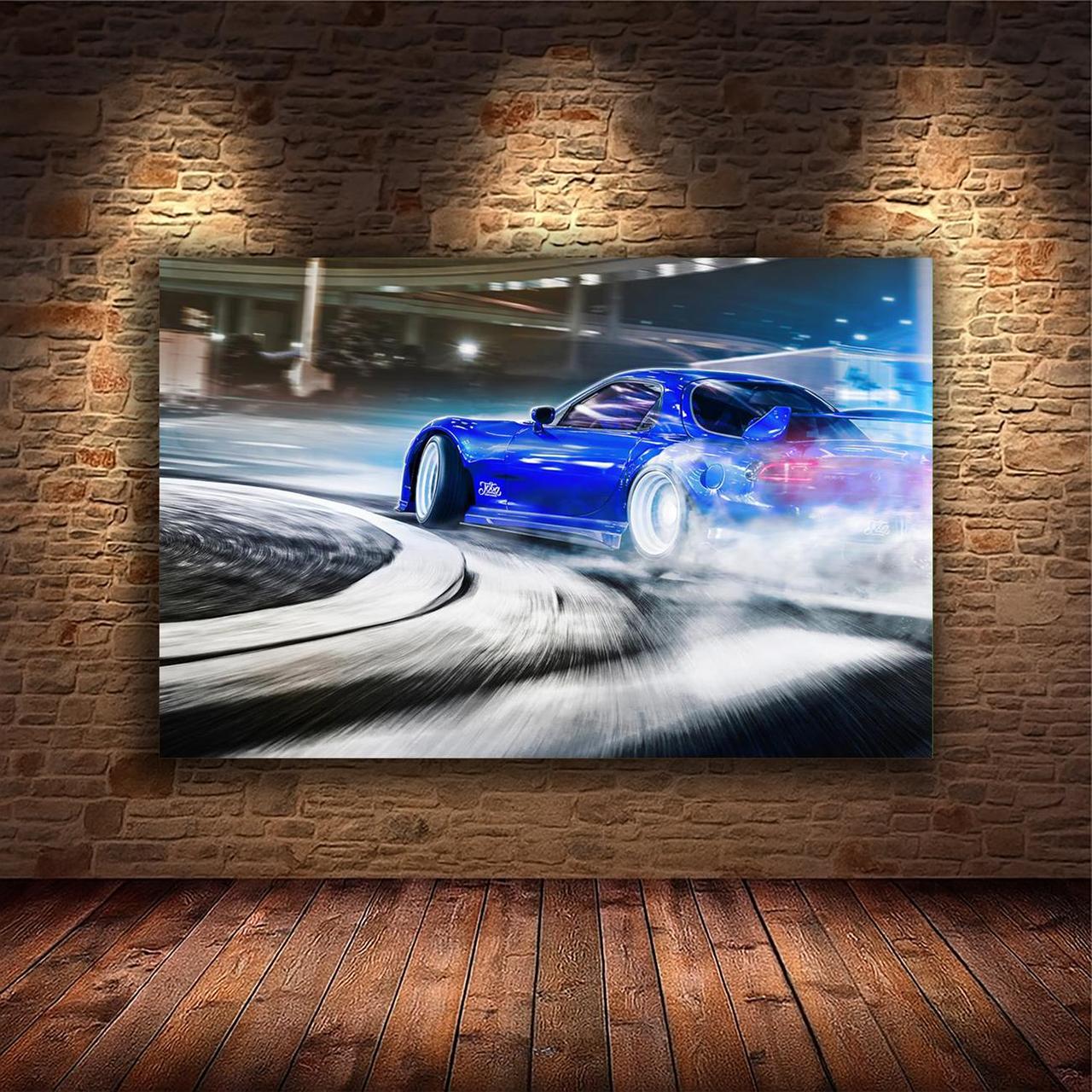 Картина на холсте Спортивный автомобиль 30x40 см (M203)