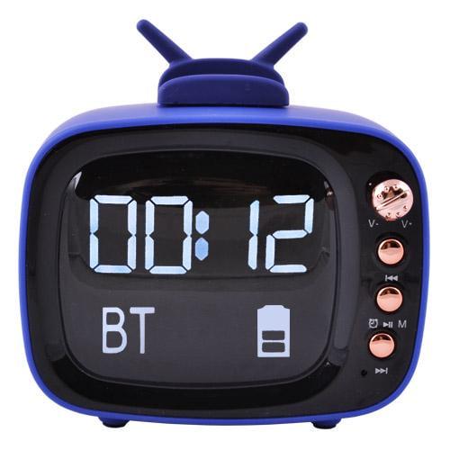 Портативная колонка GOOD SOUND E29 TV с подставкой и часами Blue