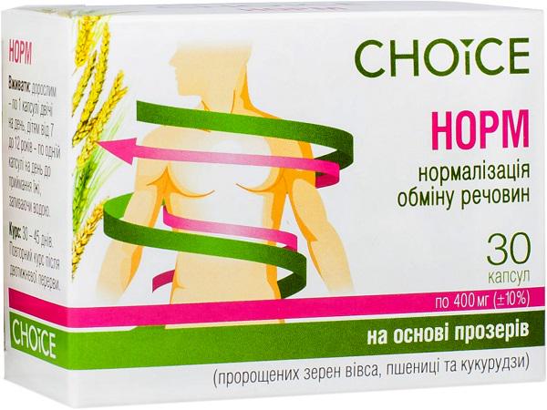 Комплекс для нормализации обмена веществ Choice Норм 30 капсул (435235)