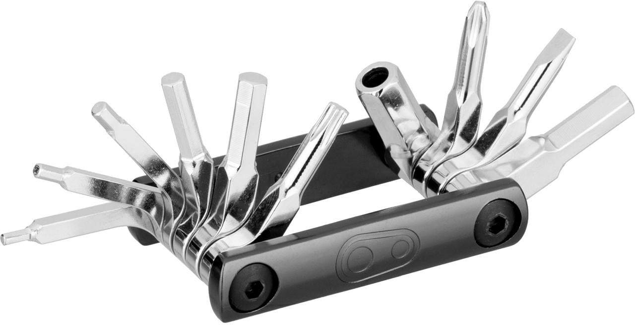 Мультитул Crankbrothers F10+ 2/2.5/3/4/5/6/8 мм T25 Phillips №2 flat №1 металлический кейс с открывалкой Черный Мультитул Crankbrothers F10+ 2/2.5/3/4/5/6/8 мм T25 Phillips №2 flat №1 металлический кейс с открывалкой Черный