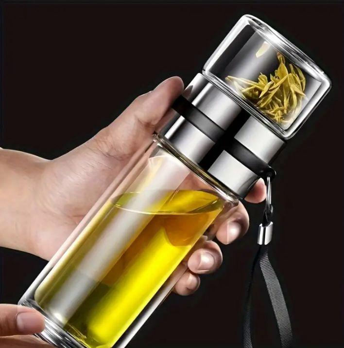 Термос-заварник для чаю з подвійною колбою скляний 500 мл (2731065079) - фото 4 Термос-заварник для чаю з подвійною колбою скляний 500 мл (2731065079) - фото 4