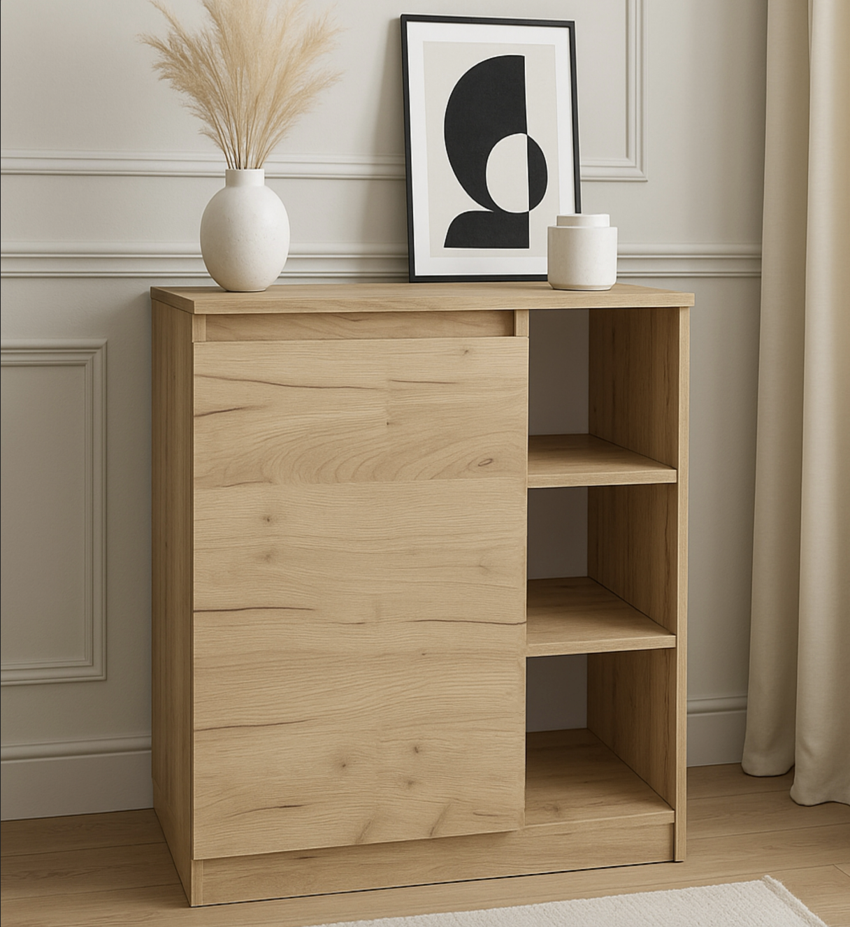 Тумба приліжкова MEBEX 60х40х77,4 см Дуб Крафт (VS3D600DC) - фото 1 Тумба приліжкова MEBEX 60х40х77,4 см Дуб Крафт (VS3D600DC) - фото 1