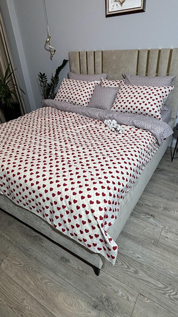 Комплект постільної білизни MG&Lviv Gold Lux бязь євро 200x220 см (1029)