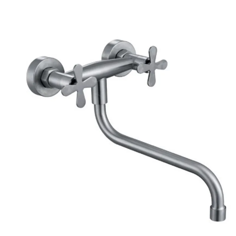 Смеситель для кухни настенный Zerix GTA-005 ZX5845 Нержавеющая сталь