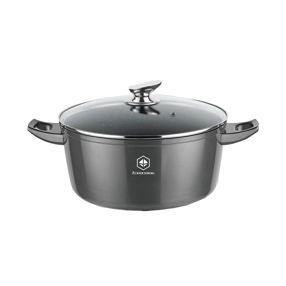 Кастрюля с крышкой Zurrichberg 9,5 л (ZBP-7128 Gray)