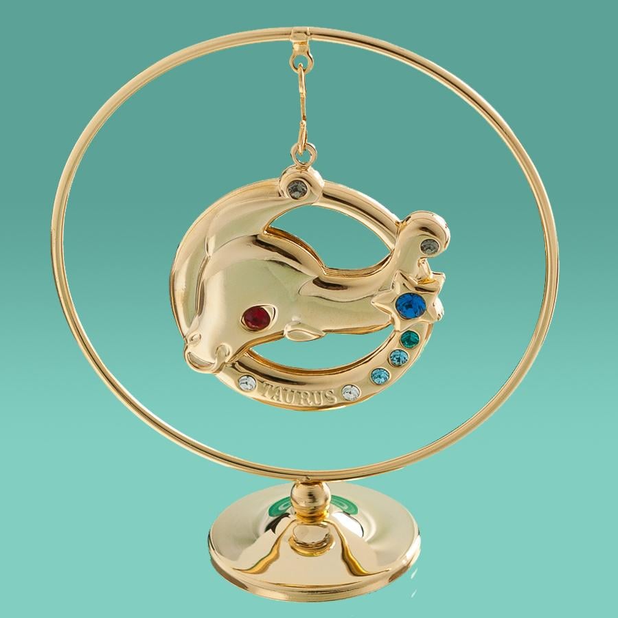 Фігурка Кільце Тілець Elisey з позолотою та стразами (0451-105/GA)