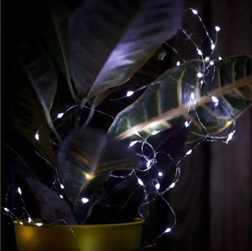 Гірлянда нитка Роса на батарейках 2хАА 5 м 50LED холодний білий - фото 5 Гірлянда нитка Роса на батарейках 2хАА 5 м 50LED холодний білий - фото 5