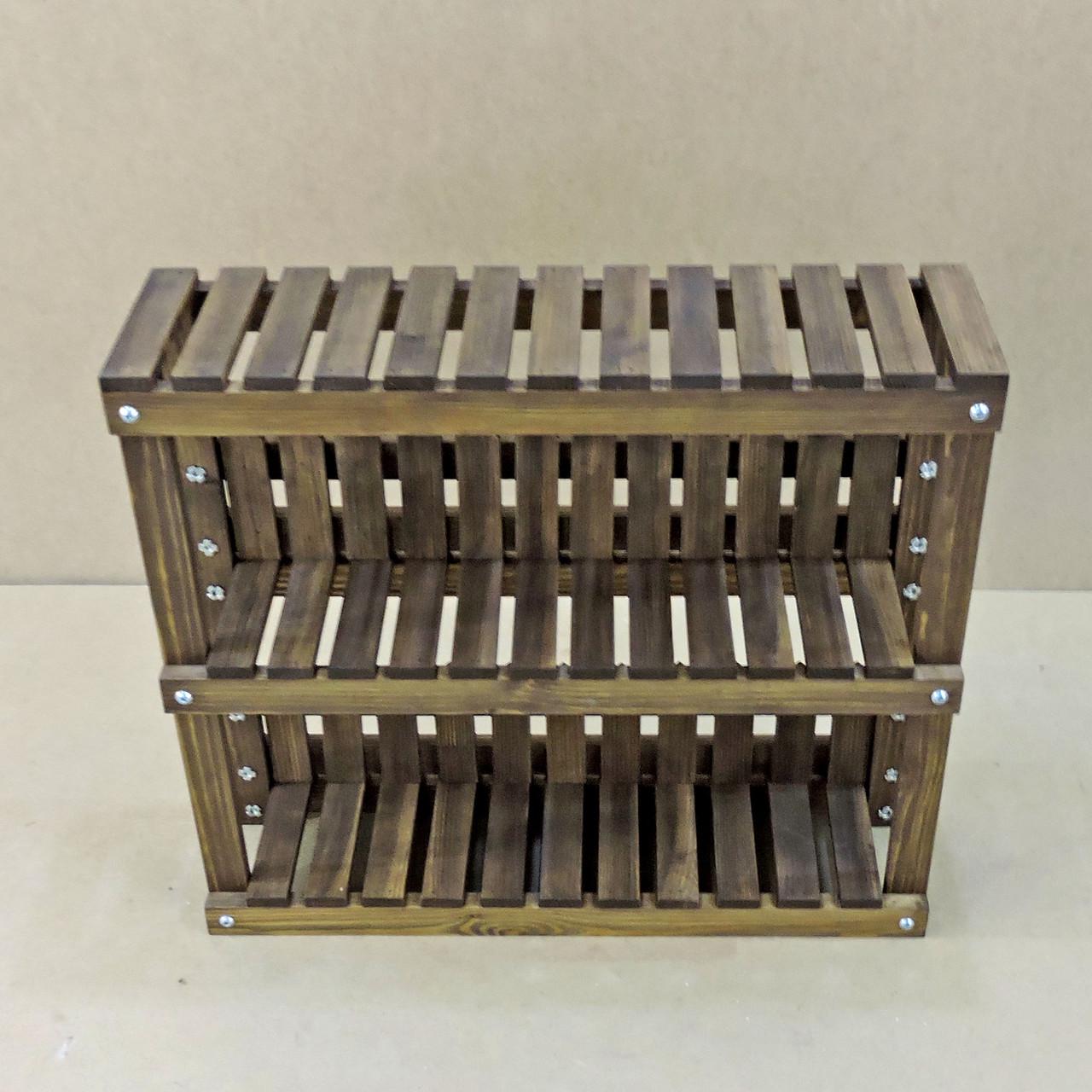 Підставка для квітів з дерева Берчулес 20х70 см Капучіно (ЦВП-207085109) - фото 3