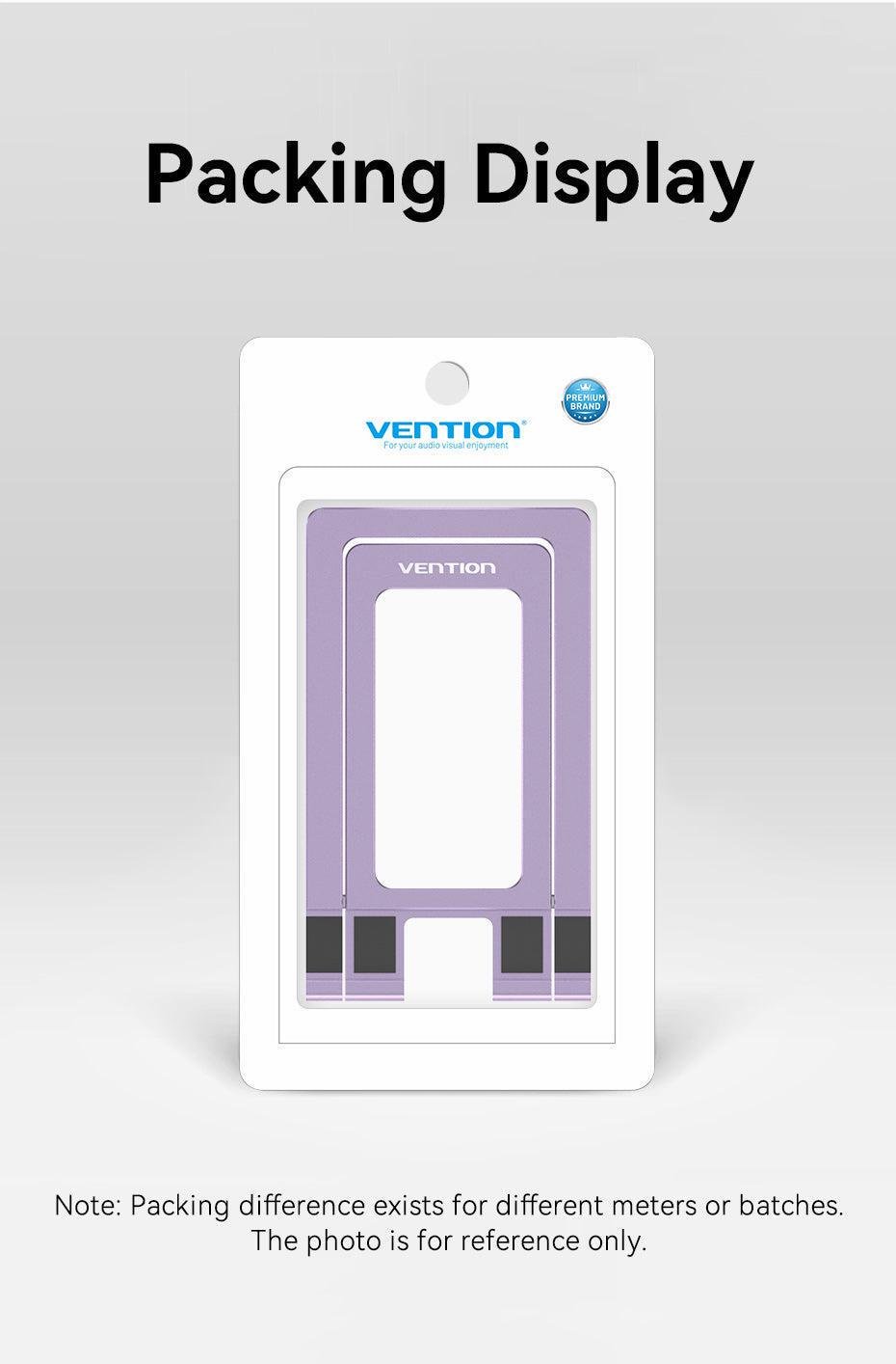 Подставка для телефона Vention настольная металлическая складная алюминиевая Фиолетовый (KCZV0) - фото 12