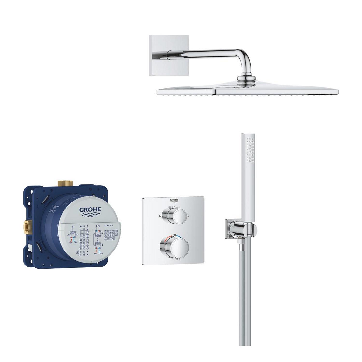 Душевая система скрытого типа Grohe QuickFix Precision 34881000 CV034331 Хром (231551) - фото 6