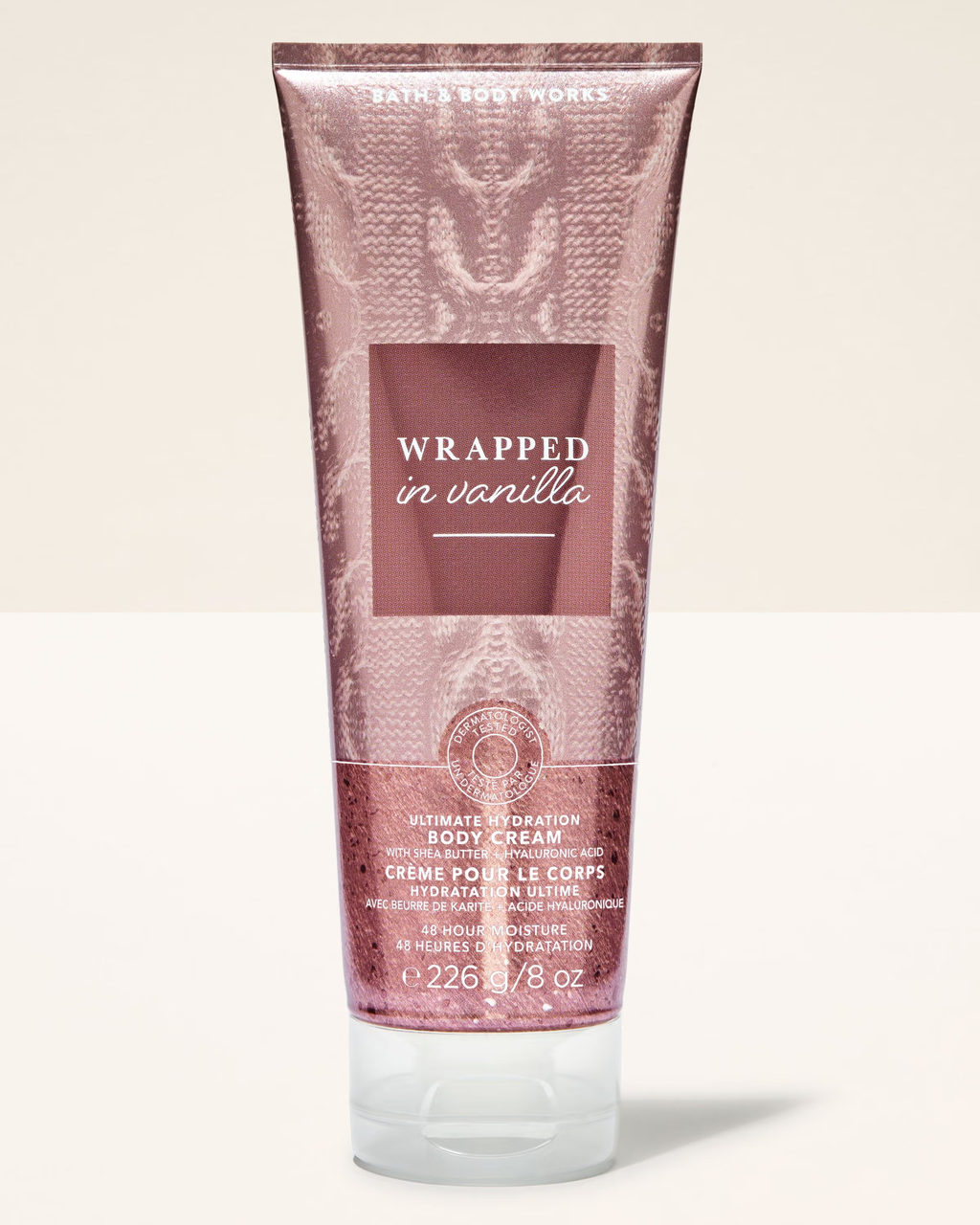 Крем парфумований для тіла Bath & Body Works Wrapped in Vanilla Ultimate Hydration Body Cream 226 г (1200198025512)