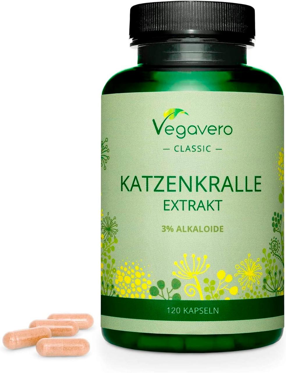 Вітаміни для імунітету Vegavero Котячий кіготь 500 мг 120 капс. (50094190v)