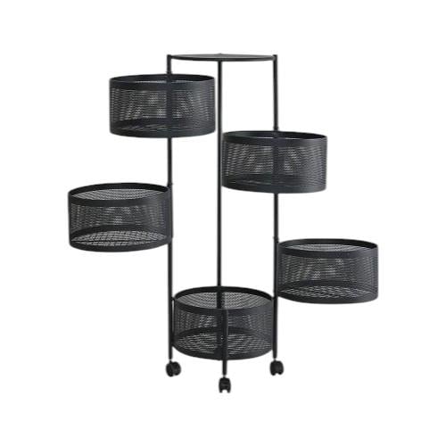 Етажерка на колесах Sphere Stenson R93517-BK 5 33х89 см