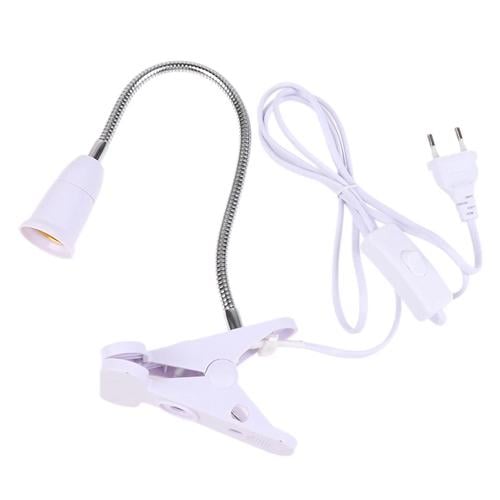 Патрон E27 с вилкой и выключателем 20 см с прищепкой (2266-fb6fa) - фото 3