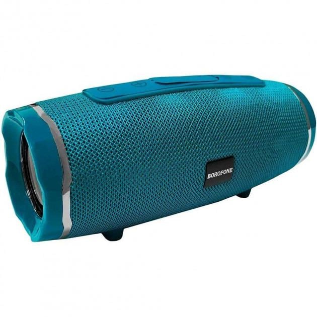 Колонка Borofone rich sound BR3 Bluetooth Speaker Синий павлин (01101028) - фото 1