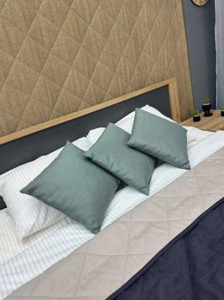 Подушка декоративная однотонная Decorator Sawana 40х40х11 Серо-голубой (84-058) - фото 6 Подушка декоративная однотонная Decorator Sawana 40х40х11 Серо-голубой (84-058) - фото 6