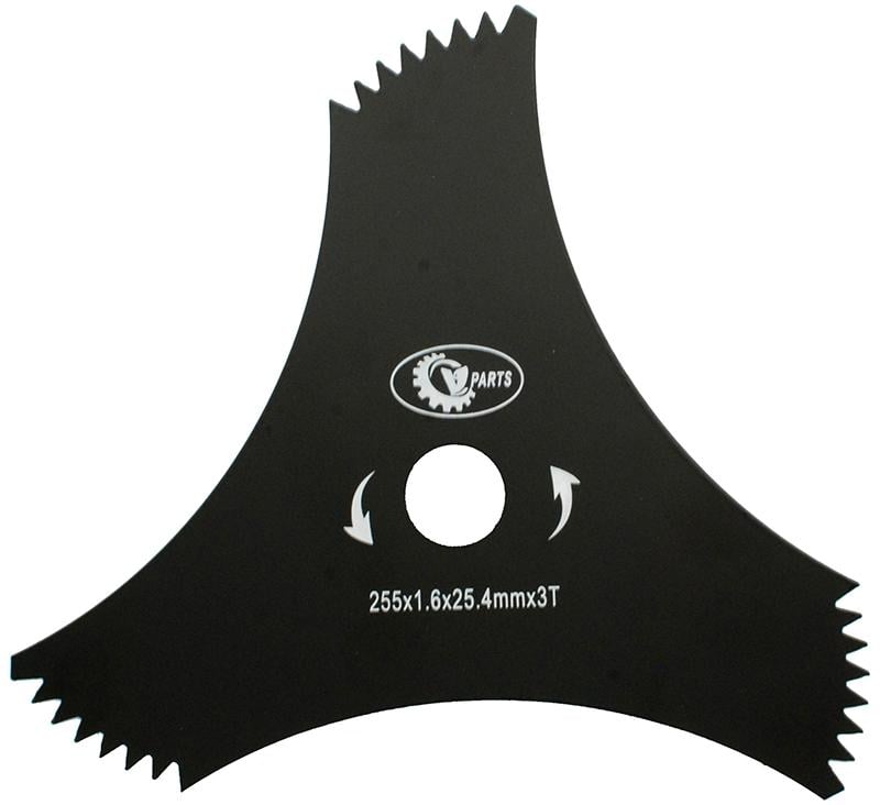 Нож-диск для мотокосы 3-х лучевой 3T крыло 25,4х255х1,6