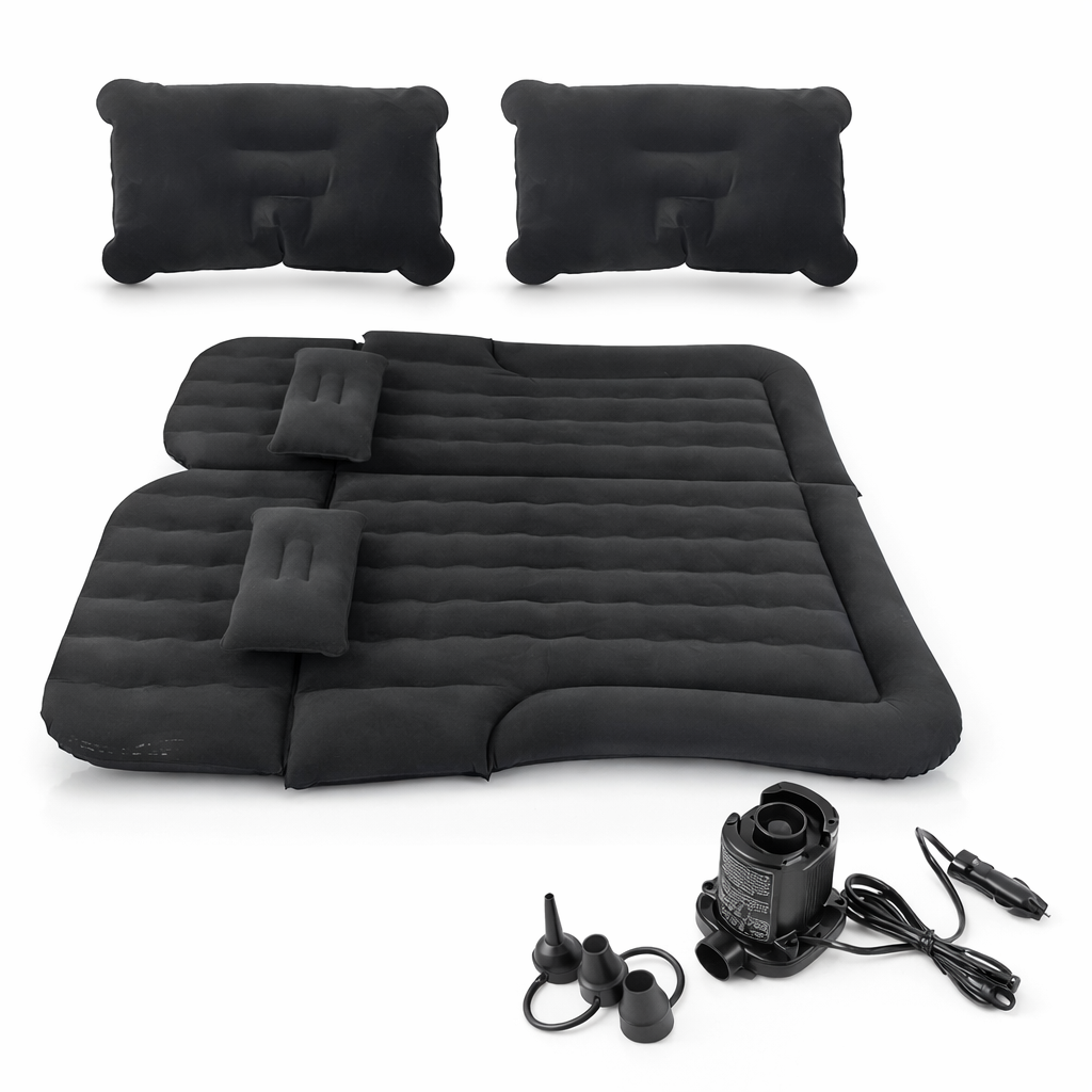Надувной матрас в машину 175х125 см с 2 подушками и насосом (ND-5465)