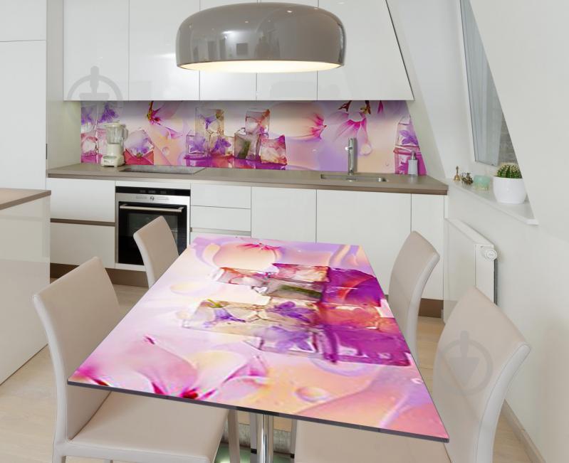 Наклейка 3Д виниловая на стол Zatarga «Застывшая вечность» 650х1200 мм для домов, квартир, столов, кофейн,