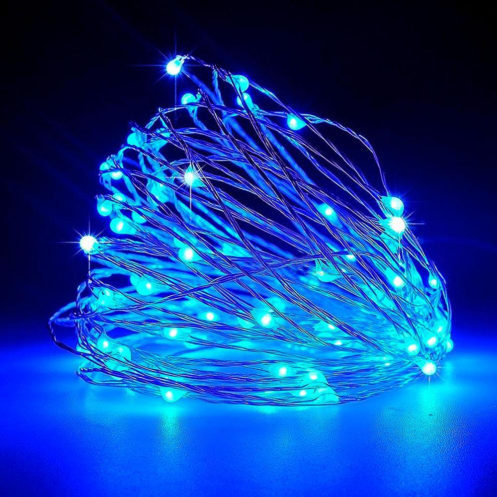 Гирлянда светодиодная USB 10 м 100 LED Синий (2042686976)