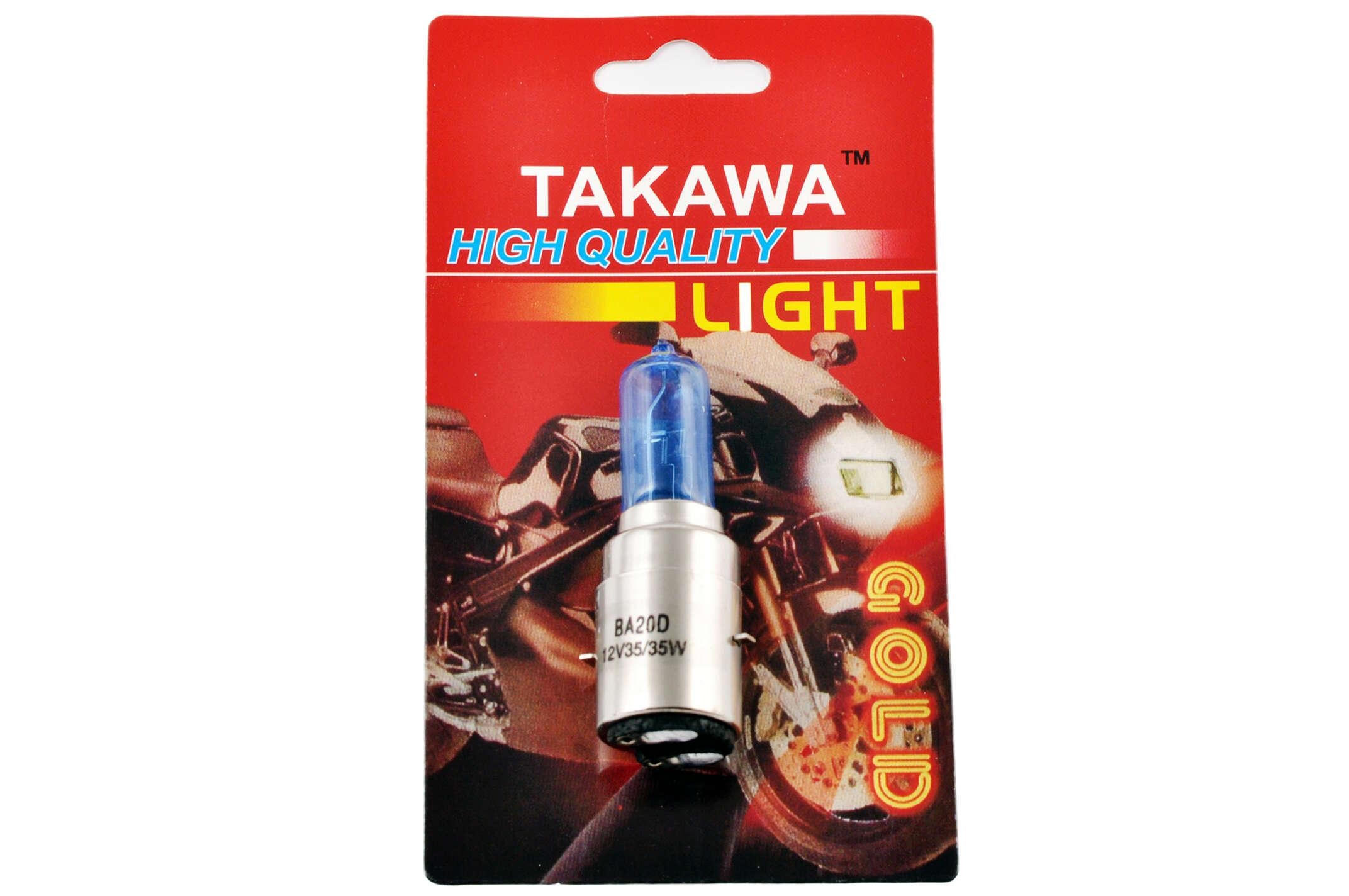 Лампа TAKAWA BA20D 2PIN 12V 35W/35W Синий (B-194)
