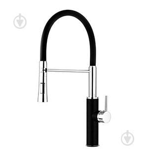 Змішувач для кухні з гнучким виливом WELLI FLEXIBLE Чорний (B2284)
