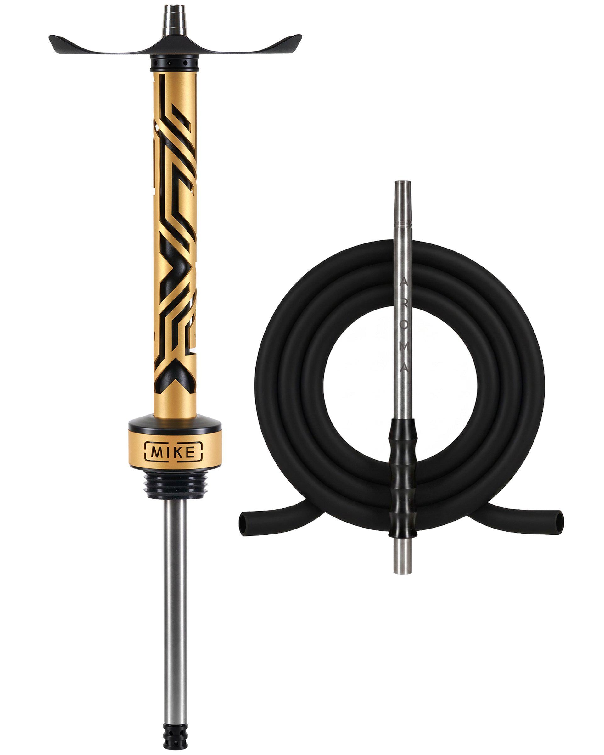 Шахта для кальяну Aroma Hookah Mike з нержавіючої сталі 55 см Gold (23612)