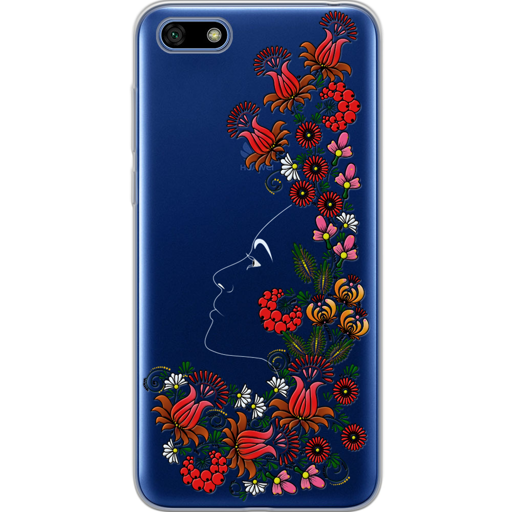 Чехол BoxFace Huawei Y5 2018 3D Ukrainian Muse Прозрачный силикон (33370-bk64-33370)