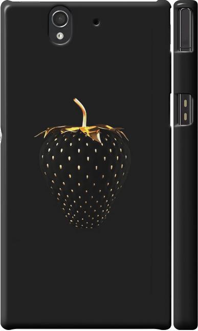 Чехол на Sony Xperia Z C6602 Черная клубника (3585c-40-42517) Чехол на Sony Xperia Z C6602 Черная клубника (3585c-40-42517)