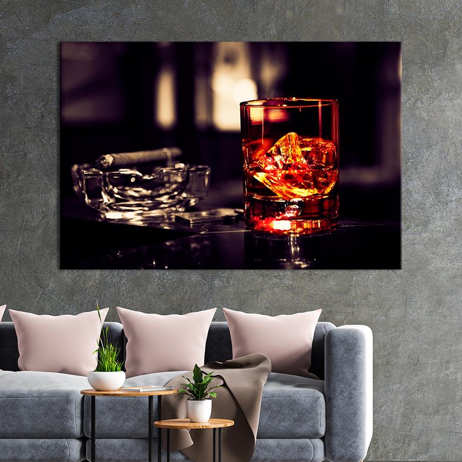 Настенний декор Виски и сигара 120x80 см (A550-1)