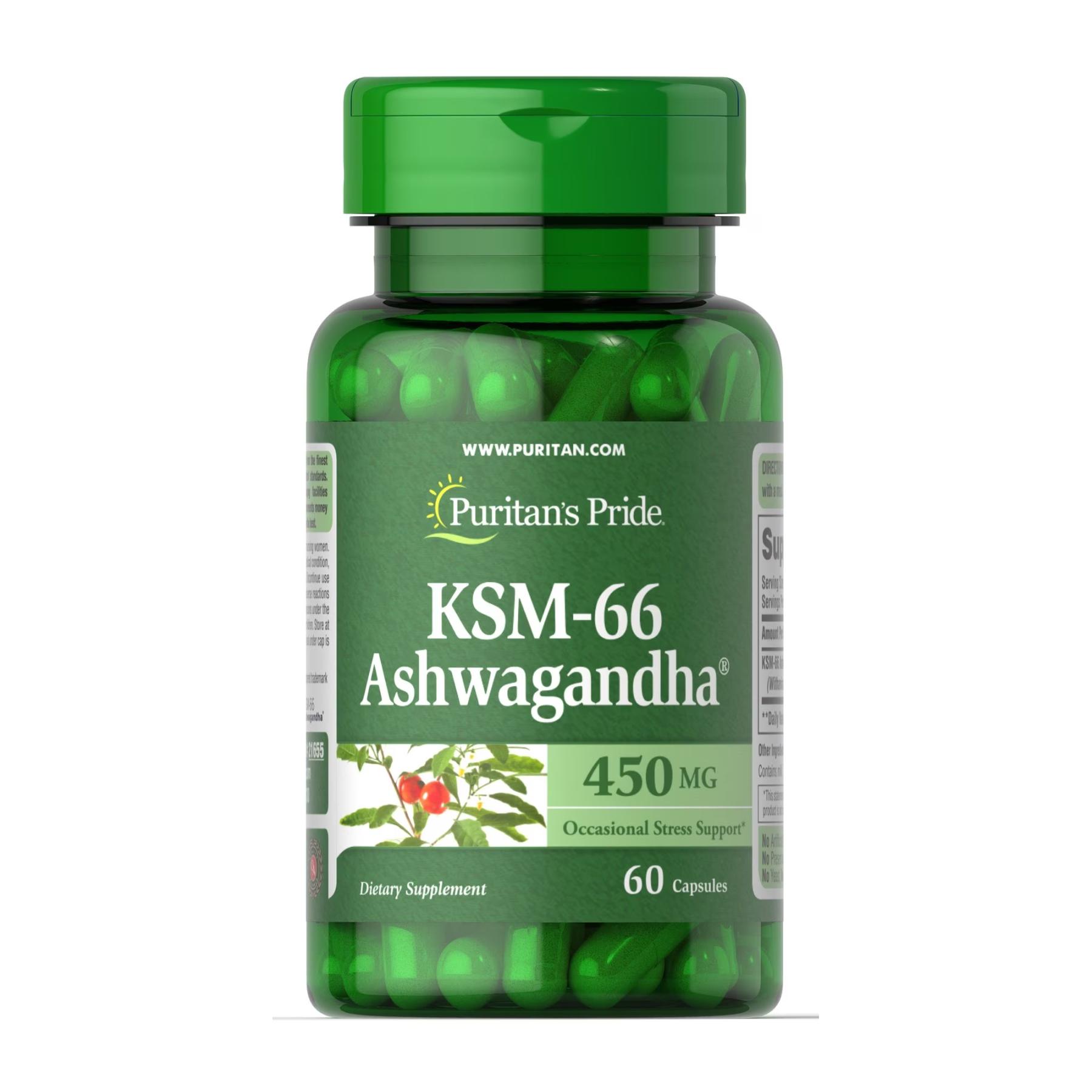 Натуральная добавка Ashwagandha KSM-66 450 mg 60 caps (2022-10-2798)