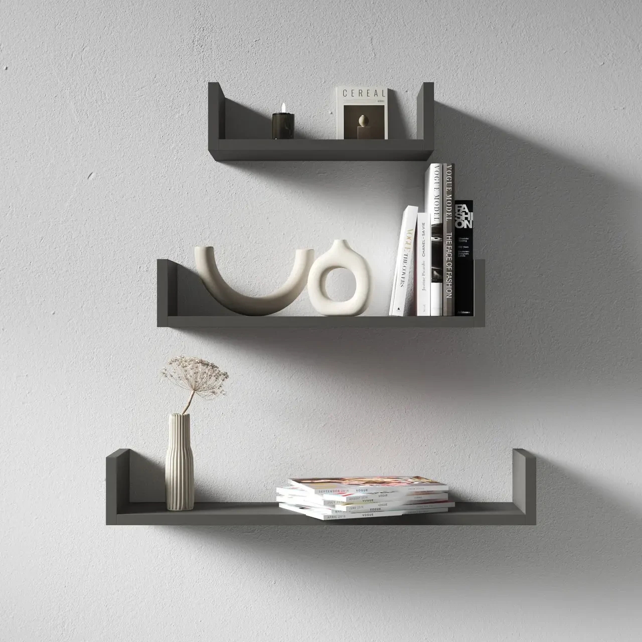 Комплект навісних полиць NP-01 Антрацит (NP-01A)