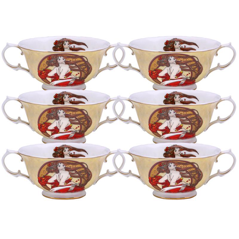 Набір тарілок Carmani Танець 300 мл 6 шт. (539-2334) - фото 2 Набір тарілок Carmani Танець 300 мл 6 шт. (539-2334) - фото 2