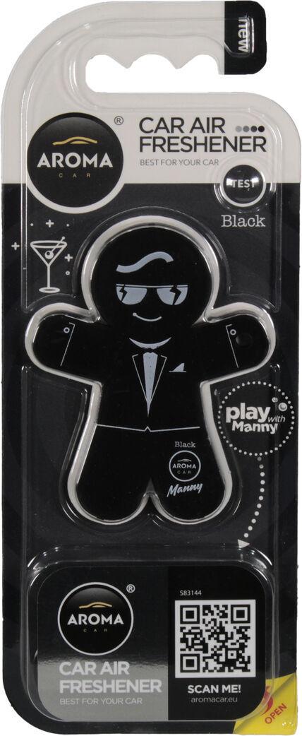 Ароматизатор для авто Aroma Car Car Manny Black на дефлектор твердый (0343200) Ароматизатор для авто Aroma Car Car Manny Black на дефлектор твердый (0343200)