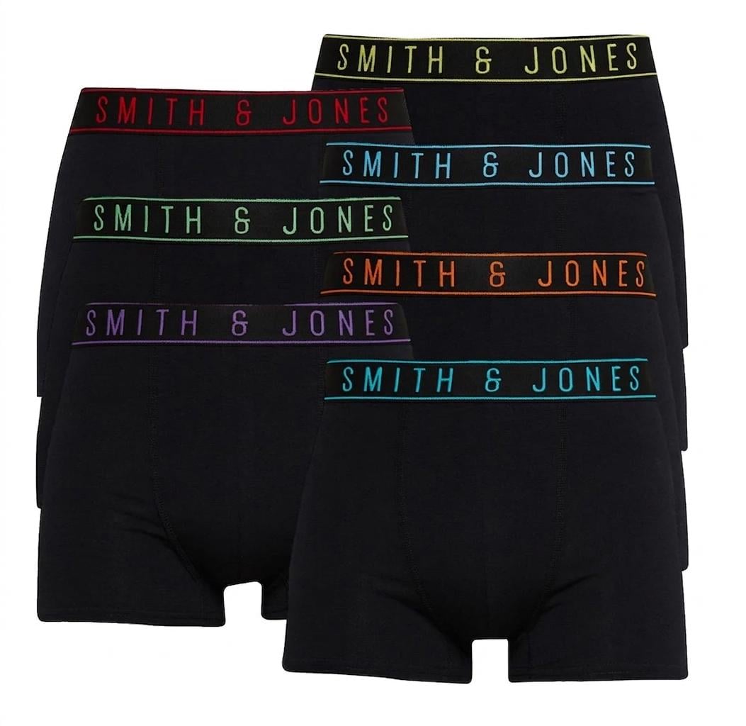 Набор мужских трусов Smith & Jones Underwear BOXER Shorts 7 шт. M Черный (978946)