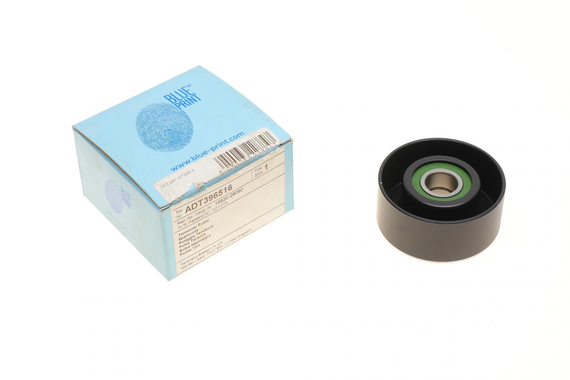 Ролик генератора BLUE PRINT для Toyota Avensis/Camry/Rav 4 1.6-2.4 97- натяжной 70x31,5 мм (ADT396516)