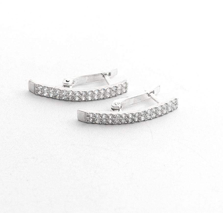 Серьги серебряные Maxi Silver 8788 Дорожка с фианитами (88788)