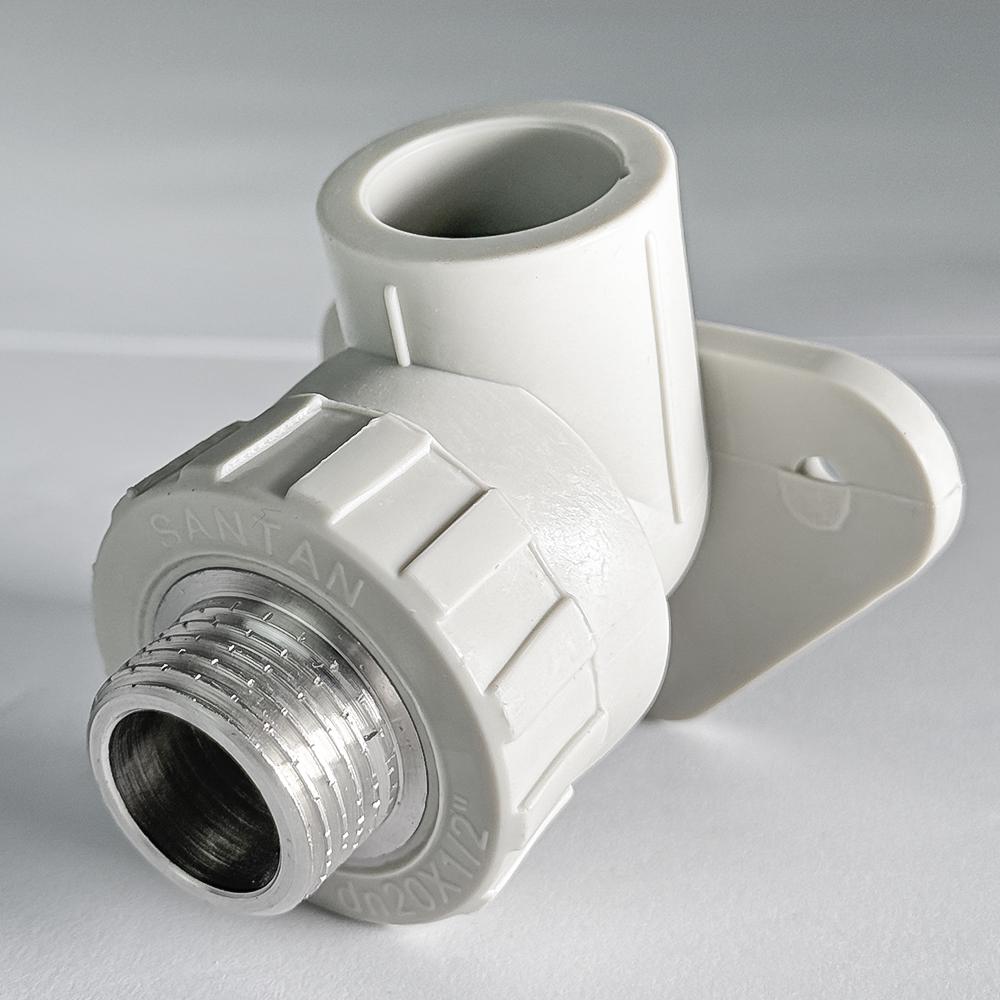 Кут монтажний PP-R SANTAN 20х1/2" із зовнішнім різьбленням (60643) - фото 2 Кут монтажний PP-R SANTAN 20х1/2" із зовнішнім різьбленням (60643) - фото 2